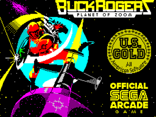 Buck Rogers: Planet of Zoom title screen for ZX Spectrum